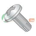 Newport Fasteners Thread Cutting Screw, #10-24 x 1 in, Zinc Plated Steel Pan Head Phillips Drive, 6000 PK 938006